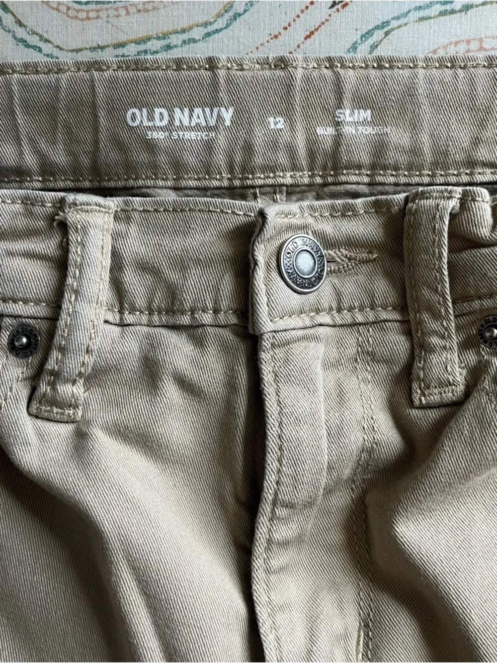 Old Navy Kids Straight-Leg Chinos - Olive Green